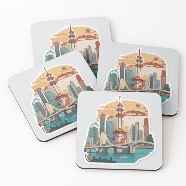 Item preview, Art images of city buildings in Chinese style designed and sold by GOTJIm.