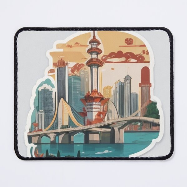 Item preview, Art images of city buildings in Chinese style designed and sold by GOTJIm.