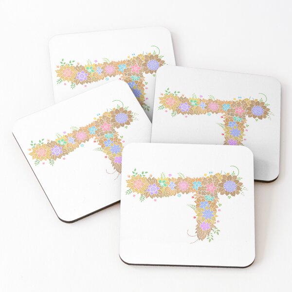 Item preview, Floral Letter "ㅜ" WeArePrettierThanFlowers designed and sold by birthflower.
