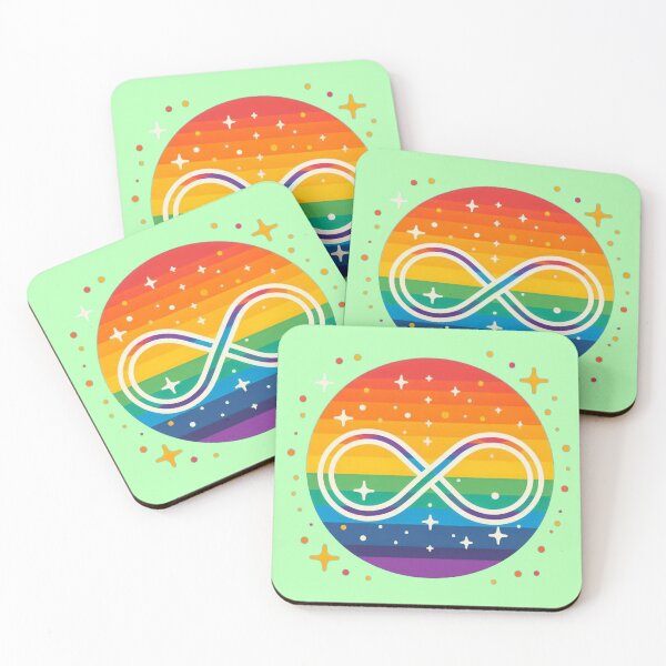 Item preview, Sparkly rainbow infinity designed and sold by Vkinsify.