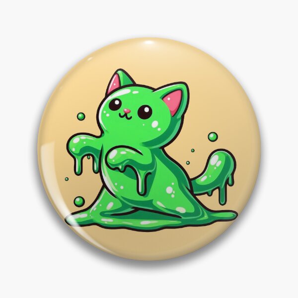 Artikelvorschau, Grüne Schleimkatze entworfen und verkauft von Vkinsify.