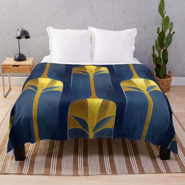 Item preview, Royal Blue And Golden Hues Art Deco Pattern designed and sold by DEC02.