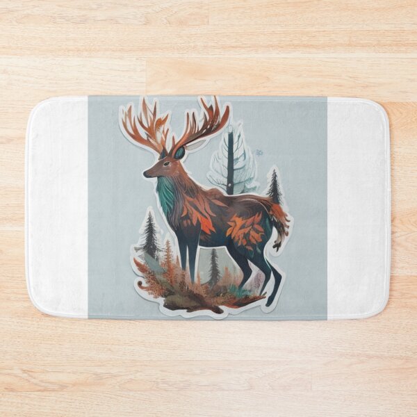 Item preview, Autumn deer in the middle of the forest designed and sold by GOTJIm.