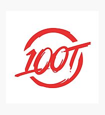 100 Thieves || Red Photographic Print