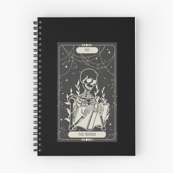 Item preview, The Reader | Illustration of a Skull | Black Background designed and sold by RM-Journey.