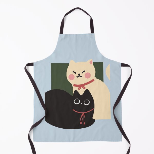 Item preview, Illustration of Two Cats | Pastel Blue Background designed and sold by RM-Journey.