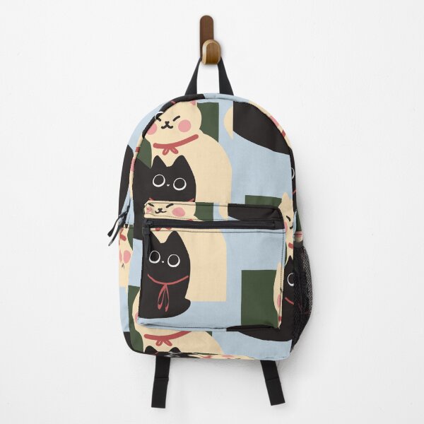 Item preview, Illustration of Two Cats | Pastel Blue Background designed and sold by RM-Journey.