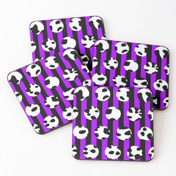 Item preview, Cow Print Polka Dots on Black And Purple Stripes designed and sold by TheRulerofEarth.