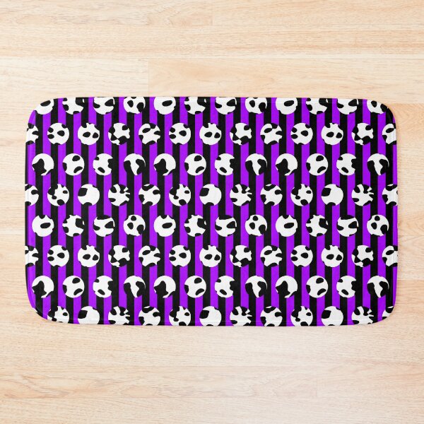 Item preview, Cow Print Polka Dots on Black And Purple Stripes designed and sold by TheRulerofEarth.