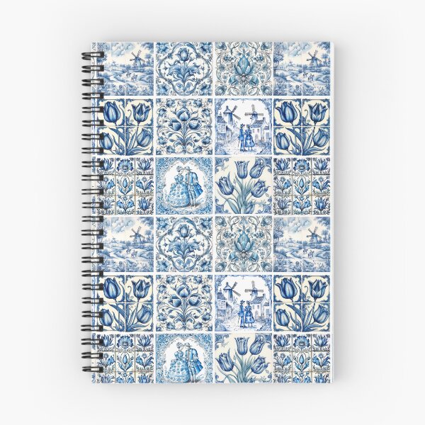 Item preview, Stylish chinoiserie blue and white tiles designed and sold by ZeinabTaha.