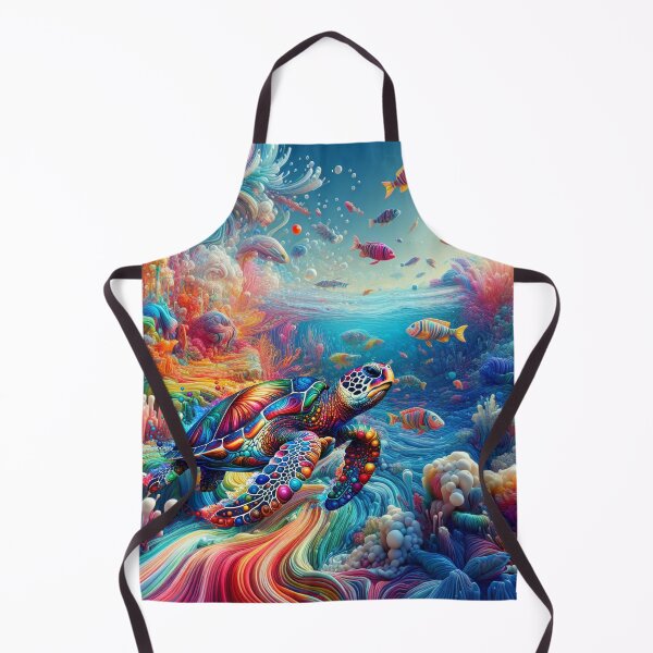 Artikelvorschau, Ocean Vibes Lebendige Meeresschildkröte entworfen und verkauft von AnalajiaDesigns.