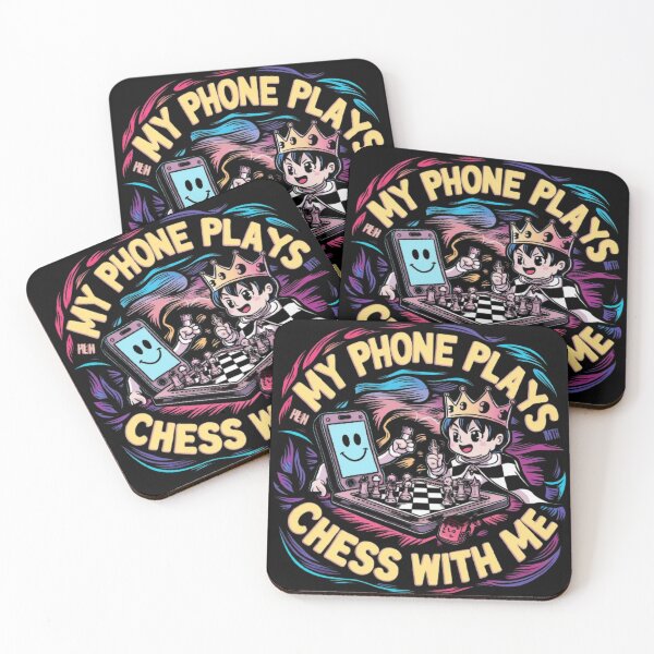 Item preview, Typographie Expressions my phone plays chess with me designed and sold by Imaginarium of Chaos falcon88 .