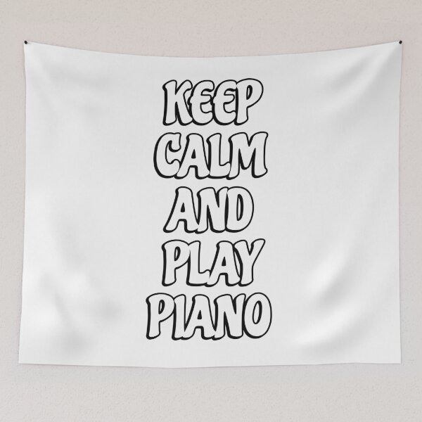 Item preview, Keep Calm and Play Piano  designed and sold by Inspirationmotivation.