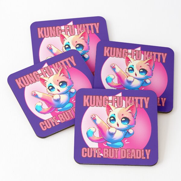 Item preview, Kung-Fu Kitty, Cute But Deadly Cartoon-Anime Style  designed and sold by Jim Stephens.