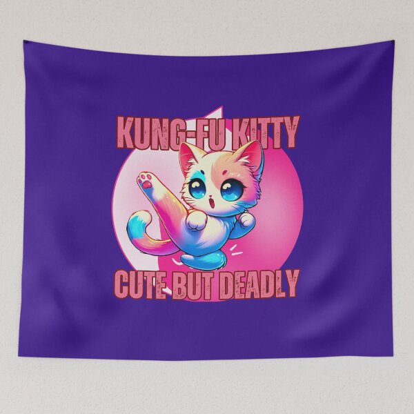 Item preview, Kung-Fu Kitty, Cute But Deadly Cartoon-Anime Style  designed and sold by Jim Stephens.