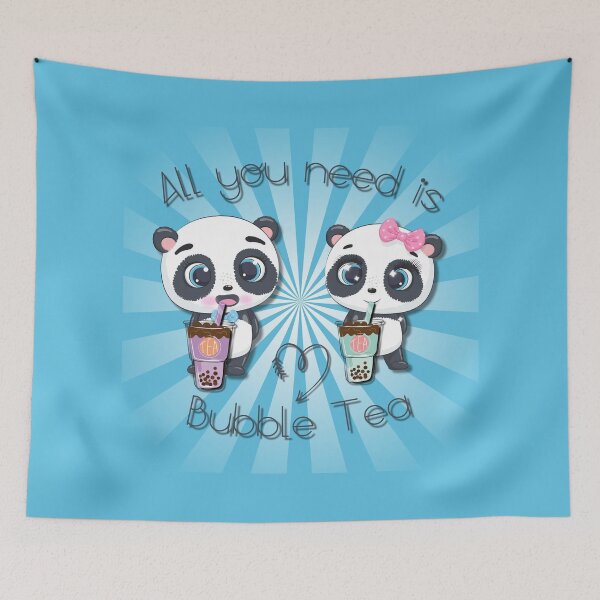 Item preview, Bubble Tea, sweet panda, funny pandas, All you need is Bubble Tea, Panda, designed and sold by GOLDENGARDENART.