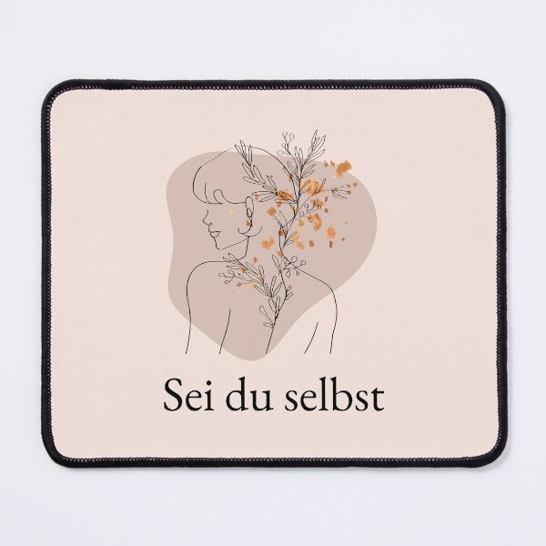 Artikelvorschau, Sei du selbst | Strichzeichnung eines Mädchens | Pastellrosa Hintergrund entworfen und verkauft von RM-Journey.