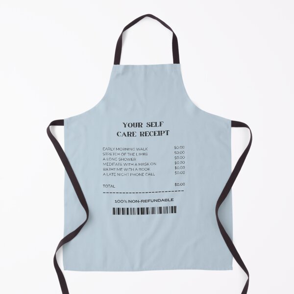 Item preview, YOUR SELF CARE RECEIPT | Pastel Blue Background designed and sold by RM-Journey.