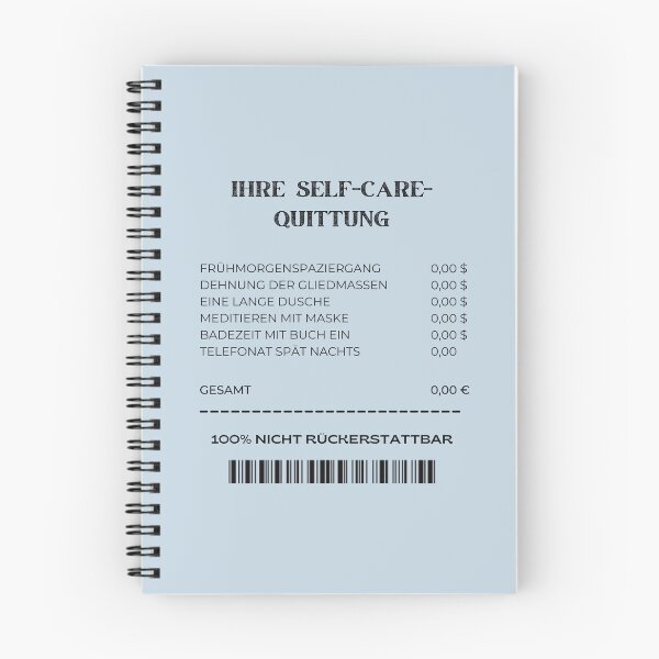 Item preview, DEINE SELBSTPFLEGE-REZEPT | Pastel Blue Background designed and sold by RM-Journey.
