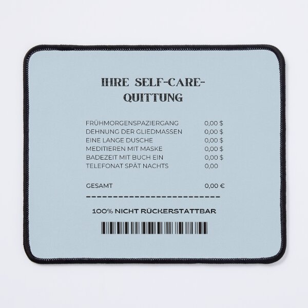 Item preview, DEINE SELBSTPFLEGE-REZEPT | Pastel Blue Background designed and sold by RM-Journey.