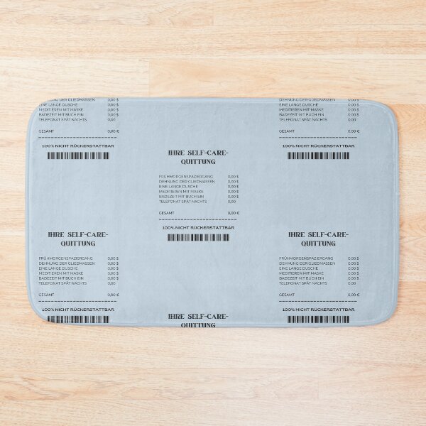 Item preview, DEINE SELBSTPFLEGE-REZEPT | Pastel Blue Background designed and sold by RM-Journey.