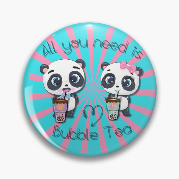 Item preview, Bubble Tea, sweet panda, funny pandas, All you need is Bubble Tea, Panda, Pink, designed and sold by GOLDENGARDENART.