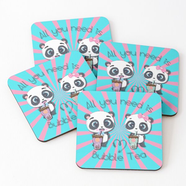 Item preview, Bubble Tea, sweet panda, funny pandas, All you need is Bubble Tea, Panda, Pink, designed and sold by GOLDENGARDENART.