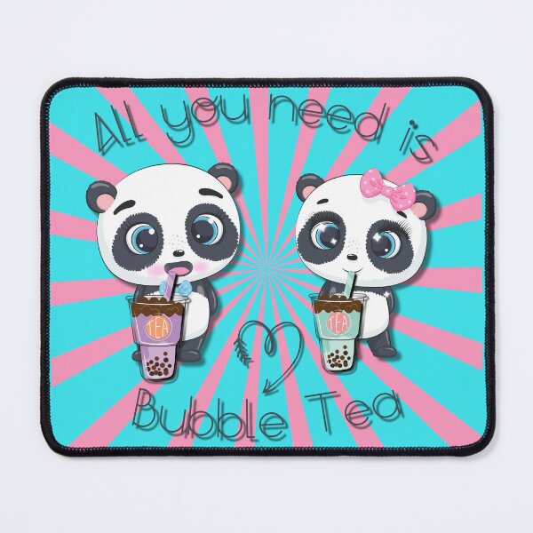 Item preview, Bubble Tea, sweet panda, funny pandas, All you need is Bubble Tea, Panda, Pink, designed and sold by GOLDENGARDENART.