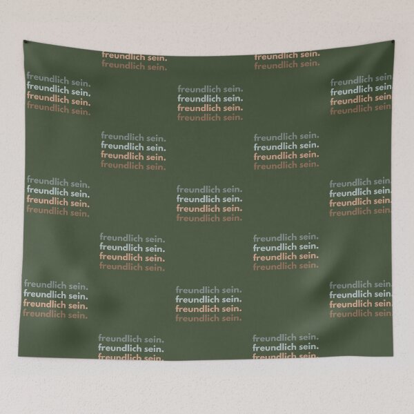 Item preview, Sei nett | Green Background designed and sold by RM-Journey.