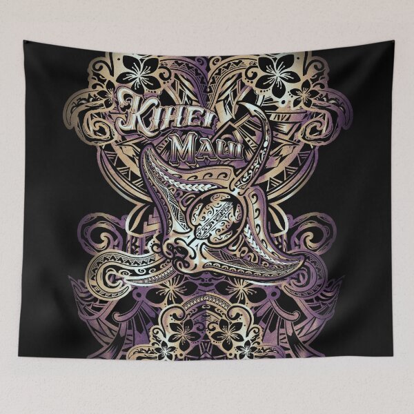 Item preview, Kihei Maui Tribal Manta Ray Shirt Design 008 designed and sold by sunnthreads.