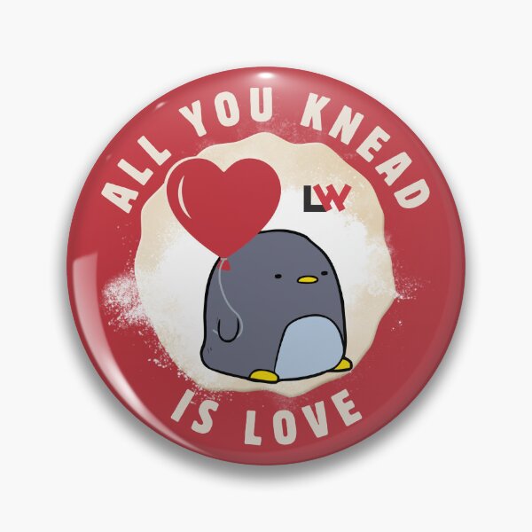 Item preview, All You Knead is Love - red round designed and sold by Lee Winter.