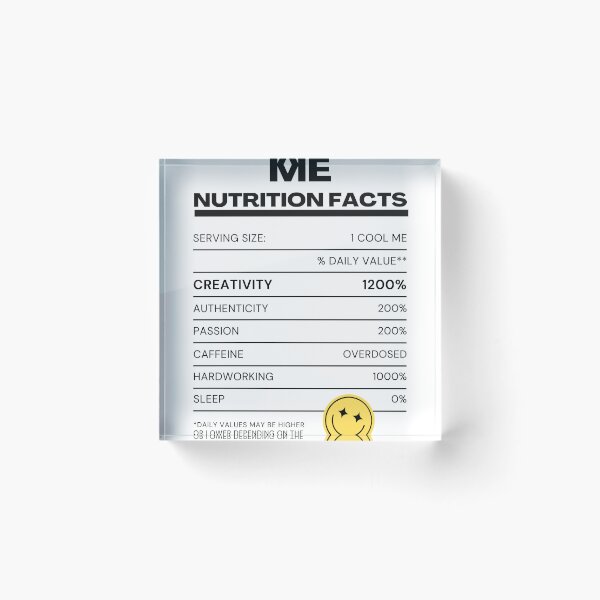 Item preview,  Nutrition Facts Funny Meme designed and sold by socialarmour.