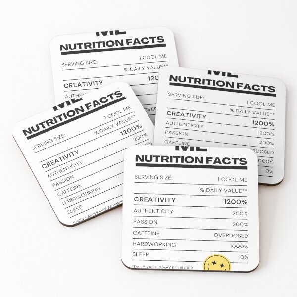 Item preview,  Nutrition Facts Funny Meme designed and sold by socialarmour.