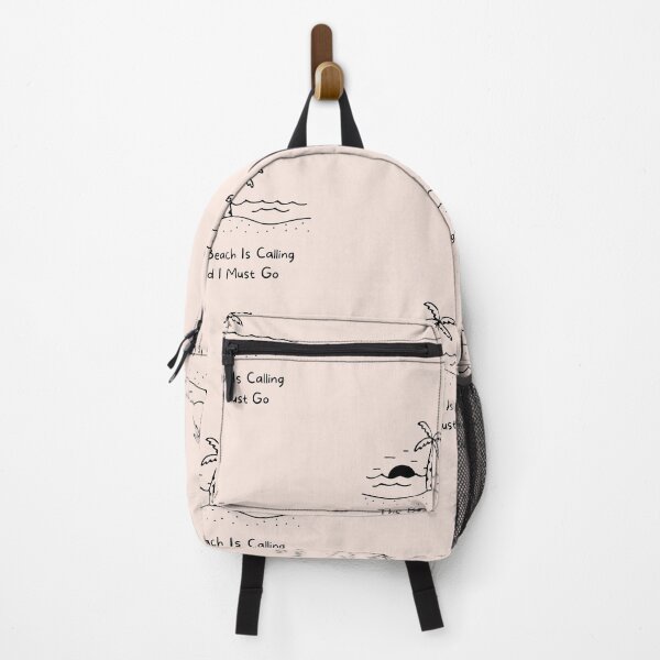 Item preview, The Beach Is Calling And I Must Go | Pastel Pink Background designed and sold by RM-Journey.