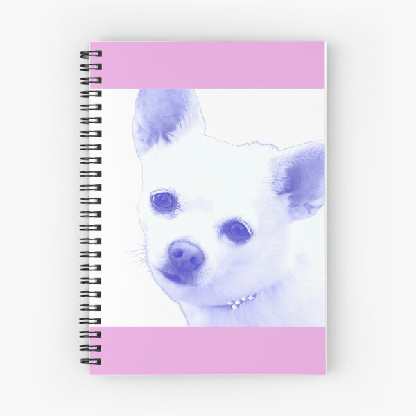 Item preview, Sweet cute white chihuahua dog wearing diamond collar  designed and sold by PatterAndProse.
