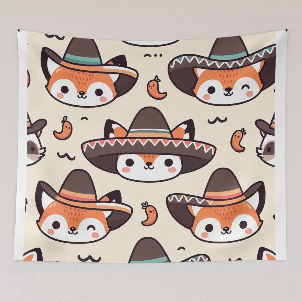 Item preview, Mischievous Fox designed and sold by Ana C Falla.