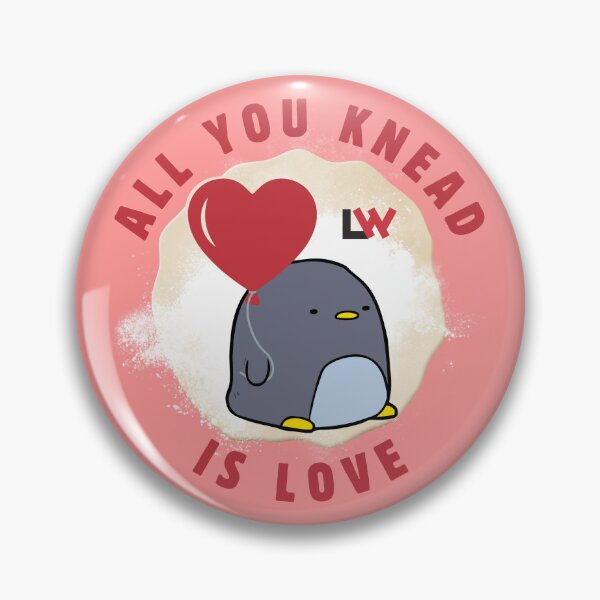 Item preview, All You Knead is Love - pink round designed and sold by Lee Winter.