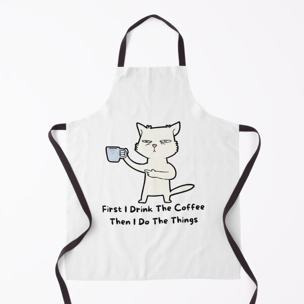 Item preview, First I Drink The Coffee Then I do the Things Meme Cat designed and sold by socialarmour.