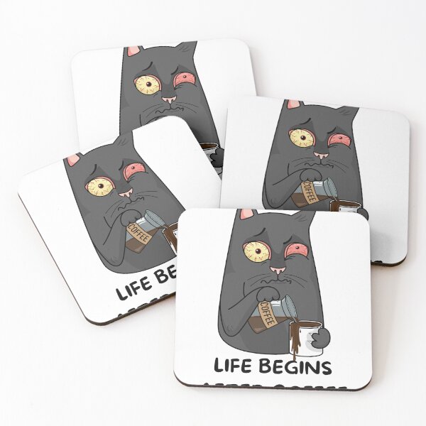 Item preview, Distressed Coffee Cat Worker designed and sold by socialarmour.