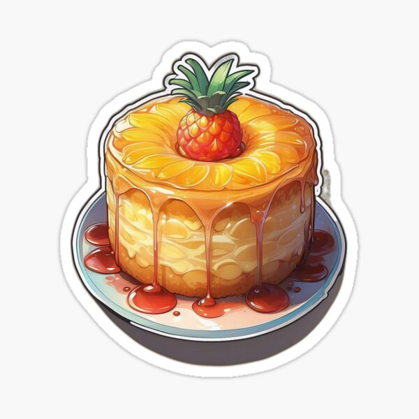 Item preview, Pineapple Upside Down Cake designed and sold by PeachieKStudio.