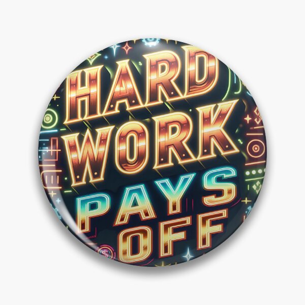 Item preview, Hard work pays off, typography designed and sold by maxmaj.