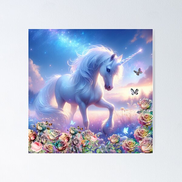 Item preview, Unicorn, ethereal, mythical, purple, spiral, magical, whimsical designed and sold by BlueArte026.