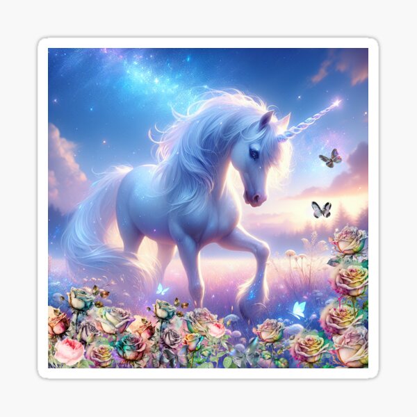 Item preview, Unicorn, ethereal, mythical, purple, spiral, magical, whimsical designed and sold by BlueArte026.
