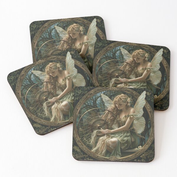 Item preview, Art Nouveau Fairy Spins designed and sold by ANotiontoKnit.
