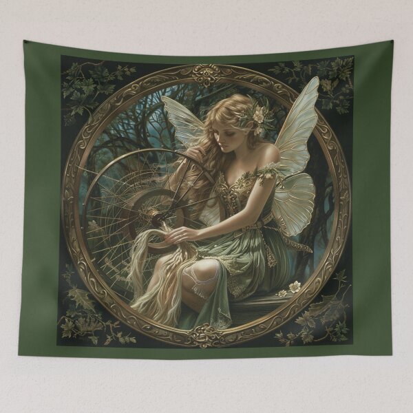 Item preview, Art Nouveau Fairy Spins designed and sold by ANotiontoKnit.
