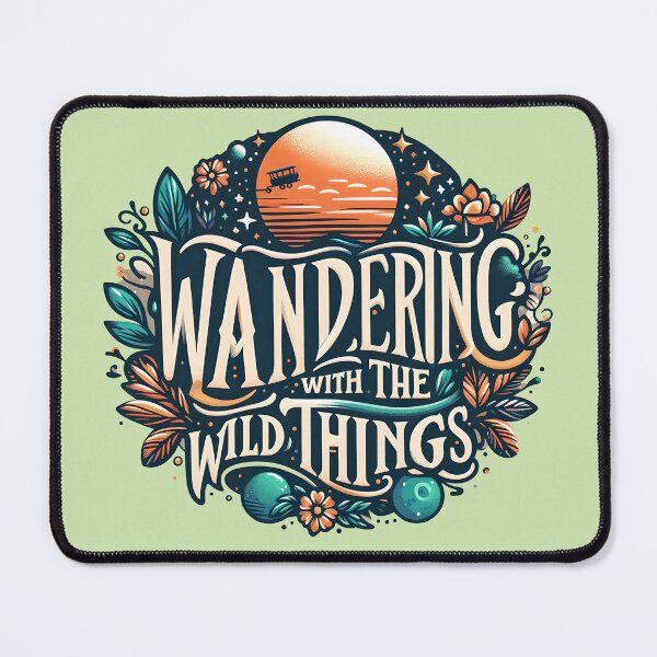 Item preview, Wandering with the wild things, typography designed and sold by maxmaj.