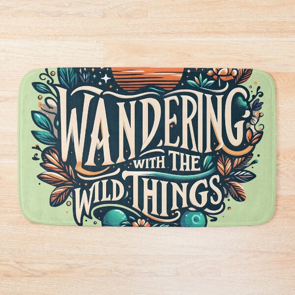 Item preview, Wandering with the wild things, typography designed and sold by maxmaj.