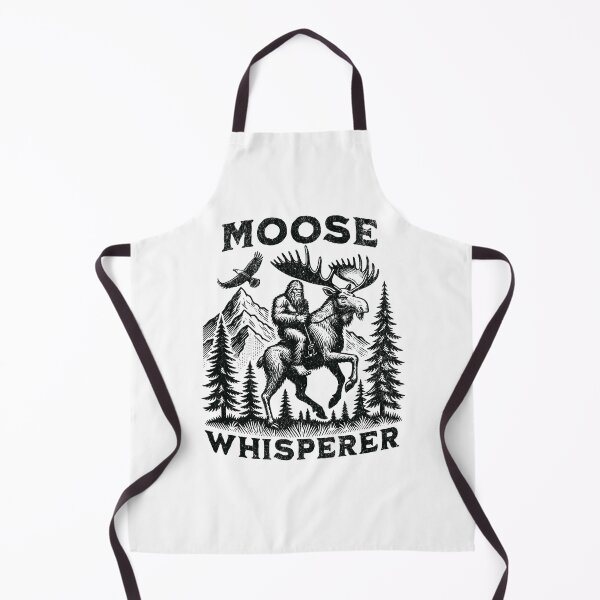 Item preview, Moose Whisperer Bigfoot Riding A Moose designed and sold by BeansHotTees.