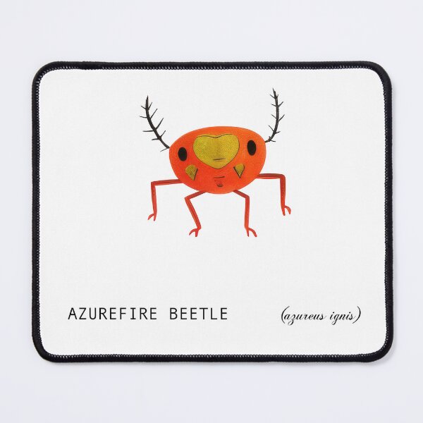 Item preview, Azurefire Beetle (azureus ignis) designed and sold by WhiskerWish.
