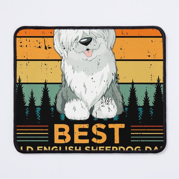Item preview, Mens Retro Vintage Sunset Best English Sheepdog Dad Father's Day designed and sold by AnnClark8.